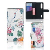 OPPO Find X2 Pro Telefoonhoesje met Pasjes Bird Flowers