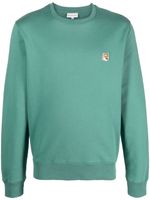 Maison Kitsuné sweat à logo appliqué - Vert