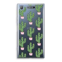 Cactus Lover: Sony Xperia XZ1 Transparant Hoesje - thumbnail