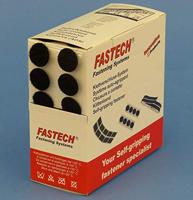 FASTECH B20-COIN999905 zelfklevende klittenbandpunten: 5 m BOX SBS COINS H/L 20 MM BLACK 230 sets