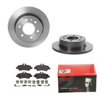 Remmenset, remschijf BREMBO, Remschijftype: Massief, Inbouwplaats: Achteras: , u.a. für Mercedes-Benz, VW - thumbnail