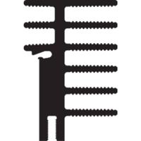 Fischer Elektronik 10101569 SK 481 50 SA + 2x THFU 2 Koellichaam 4.2 K/W (l x b x h) 50 x 30 x 45 mm - thumbnail