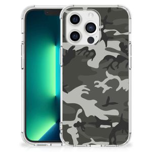 iPhone 13 Pro Max Doorzichtige Silicone Hoesje Army Light