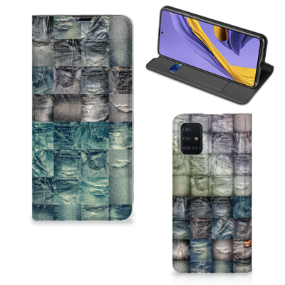 Hippe Standcase Samsung Galaxy A51 Spijkerbroeken Hippe Standcase Samsung Galaxy A51 Spijkerbroeken