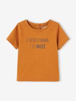 Babyshirt met korte mouwen en opschrift karamel