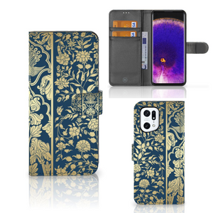 OPPO Find X5 Pro Hoesje Beige Flowers