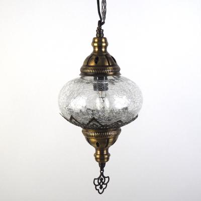 Oosterse Hanglamp Transparant Design - Diameter 15cm