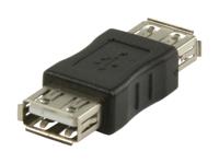 Valueline Vlcp60900b Usb 2.0 Usb A Vrouwelijk - Usb A Vrouwelijk Adapter Zwart - thumbnail