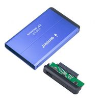 Gembird EE2-U3S-2-B behuizing voor opslagstations HDD-behuizing Blauw 2.5" - thumbnail