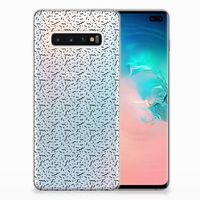 Samsung Galaxy S10 Plus TPU bumper Stripes Dots - thumbnail