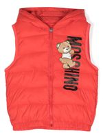 Moschino Kids gilet matelassé Teddy Bear - Rouge