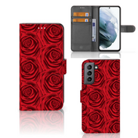 Samsung Galaxy S21 FE Hoesje Red Roses - thumbnail