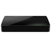 Tenda SG108 8-poorts desktopswitch (8x 100/1000 Mbit/s RJ-45-poorten, autonegation, auto MDI/MDIX, IEEE 8x flowcontrol, niet-blokkerende architectuur) zwart