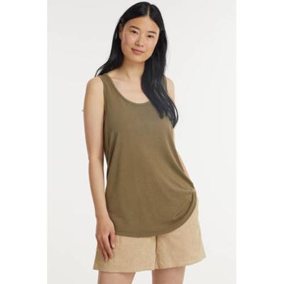 FREEQUENT singlet FQHONEY olijfgroen