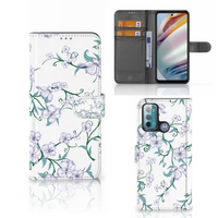 Motorola Moto G60 Uniek Hoesje Blossom White - thumbnail