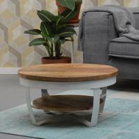 Brix Salontafel Rob - Wit - Rond - thumbnail