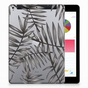 Apple iPad 9.7 2018 | 2017 Siliconen Hoesje Leaves Grey