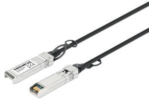 Intellinet 508391 InfiniBand en Glasvezelkabel 1 m SFP+ Zwart, Zilver