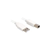 Sharkoon 0.5m, USB2.0-A/USB2.0-B USB-kabel USB A USB B Wit - thumbnail