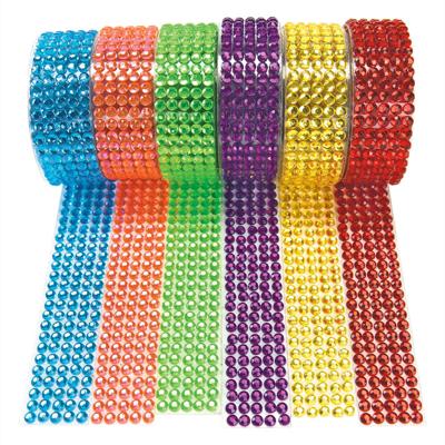 Colorations Tape Kunststof Edelstenen Kleur, Set van 6 Colorations Tape Kunststof Edelstenen Kleur, Set van 6