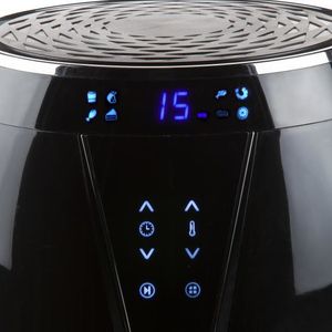 DOMO XL 4L Airfryer 1500 W Oververhittingsbeveiliging, CoolTouch-behuizing, Met display Zwart