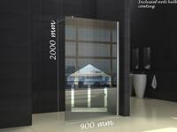 Douchewand inloop 90 x 200 Nano Glas BWH Design