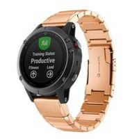 Stainless steel schakelband - Rosé goud - Garmin Fenix 7S / 6S / 5S & Instinct 2s - thumbnail