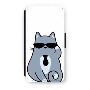 Cool cat: iPhone 8 Plus Flip Hoesje