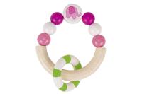 Heimess houten bijtring met elastiek olifant