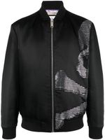 Philipp Plein veste bomber à fini satiné - Noir - thumbnail