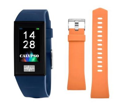 Horlogeband Smartwatch Calypso K8500-5 / K8500-3 Kunststof/Plastic Oranje 13mm