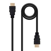 Nanocable 10.15.3601 - High Speed HDMI-kabel V2.0, 4K, 60 Hz, 18 Gbit/s, mannelijk, type A/M-A/M, zwart, 1,0 mts