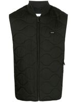 Calvin Klein gilet matelassé à fermeture zippée - Noir