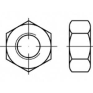 TOOLCRAFT TO-5435472 Zeskantmoeren M18 Staal Galvanisch verzinkt 100 stuk(s)