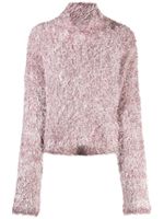 JW Anderson pull crop à découpes - Rose