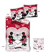 Minnie en Mickey Mouse Dekbedovertrek Love You - thumbnail