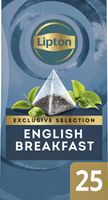 Thee Lipton Exclusive English Breakfast 25 piramidezakjes - thumbnail