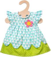 Heless poppenkleding bloemenjurk blauw/groen 28 35 cm