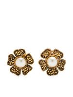 CHANEL Pre-Owned boucles d'oreilles Camélia à clip (1980)