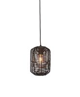 GOOD&MOJO Hanglamp Tanami Rotan, 18cm - Zwart - thumbnail