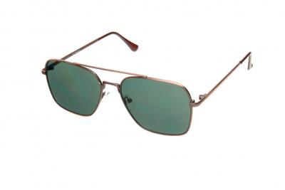 Kost zonnebril Pilot heren groen/brons (20 229)