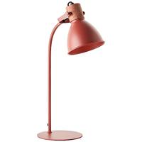 Brilliant Erena Tafellamp 52 cm rood metaal/hout snoerschakelaar 1x A60, E27, 40 W, geschikt voor normale lamp (niet inbegrepen), Verlichting Lampen Woonkamer Lampjes