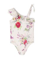 ZIMMERMANN Kids maillot de bain asymétrique à fleurs - Tons neutres - thumbnail