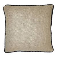 Malagoon Beige Structure Recycled Wool Sierkussen 50 x 50 cm