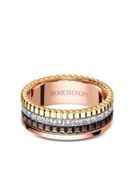 Boucheron petite bague Quatre Classique en or, or blanc, or rose 18ct serties de diamants