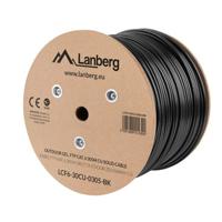 Lanberg Kabel instalacyjny FTP KAT.6 - elowany. 305m (LCF6-30CU-0305-BK)