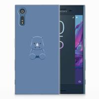 Sony Xperia XZs | XZ Telefoonhoesje met Naam Baby Rhino