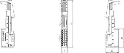 Siemens 6ES7193-6BP00-0BA1 PLC-uitbreidingsmodule 24 V/DC