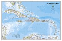 Wandkaart Caribbean - Caraïben, 91 x 61 cm | National Geographic - thumbnail