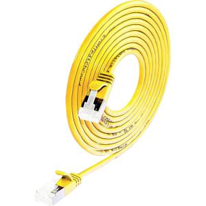 Wirewin 9120042366870 RJ45 Netwerkkabel, patchkabel CAT 6A S/STP 0.50 m Geel 1 stuk(s)